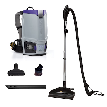 Proteam GoFit 6 PH, 6 qt. Backpack Vacuum w/ Commercial Power Nozzle Kit 107769
